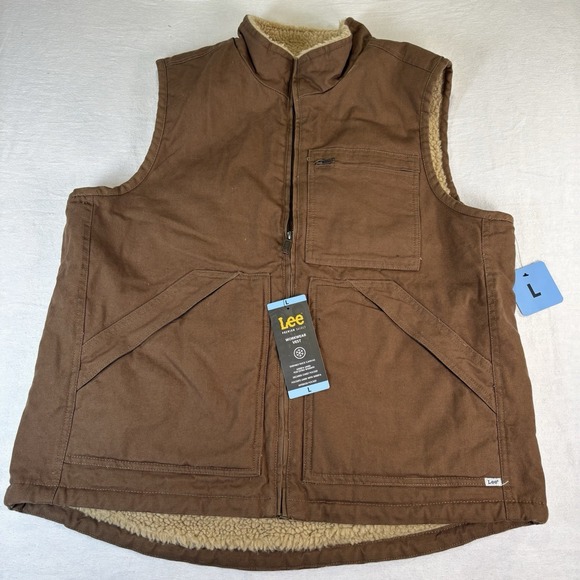Lee Other - Lee Premium Select Vest Men's L "Sherpa Lined" Ranch Cowboy Outdoors Chore Farm